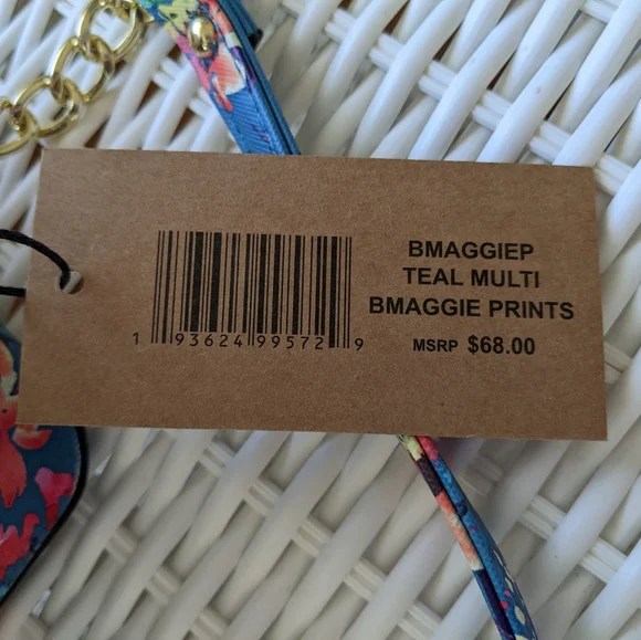 Steve Madden Teal BMaggie Print Dome Crossbody Bag - Picture 2 of 9